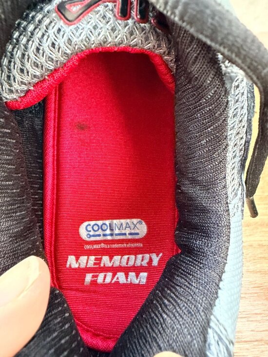 Fila Memory Foam Coolmax Athletic Sneakers Gray Red Men’s Size 9.5 main image 6